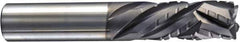 Niagara Cutter - 3/8" Cutting Diam x 1" Length of Cut, 5 Flute, Compression Spiral Router Bit - Diamond Coated, Right Hand Cut, Solid Carbide, 3" OAL x 3/8" Shank Diam, Chipbreaker, 30° Helix Angle - Exact Tool & Supply