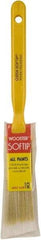 Wooster Brush - 1" Synthetic Sash Brush - 2-3/16" Bristle Length, Plastic Handle - Exact Tool & Supply