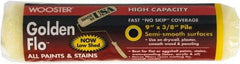 Wooster Brush - 3/8" Nap, 9" Wide Paint General Purpose Roller Cover - Medium Texture, Fabric - Exact Tool & Supply