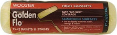 Wooster Brush - 1/2" Nap, 9" Wide Paint General Purpose Roller Cover - Semi-Rough Texture, Fabric - Exact Tool & Supply
