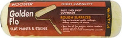 Wooster Brush - 3/4" Nap, 9" Wide Paint General Purpose Roller Cover - Rough Texture, Fabric - Exact Tool & Supply