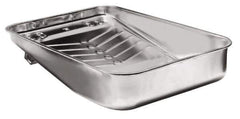 Wooster Brush - 9" Roller Compatible Paint Roller Tray - 3 Qt Capacity, 13" Wide, Steel - Exact Tool & Supply