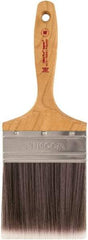 Wooster Brush - 4" Synthetic Wall Brush - 3-15/16" Bristle Length, Maple Handle - Exact Tool & Supply