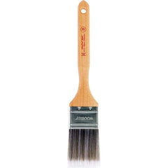 Wooster Brush - 2" Flat Synthetic Sash Brush - 2-11/16" Bristle Length, Maple Handle - Exact Tool & Supply