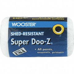 Wooster Brush - 3/8" Nap, 4" Wide Paint Super Trimmer Replacement Cover - Medium Texture, Fiber - Exact Tool & Supply