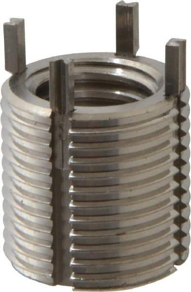 Recoil - 5/8-11 Internal, 7/8-14 External, 22mm Insert Length, Heavy Duty Keylocking Thread Inserts - Stainless Steel, Passivated Finish, Grade 303 - Exact Tool & Supply