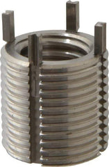 Recoil - 5/8-11 Internal, 7/8-14 External, 22mm Insert Length, Heavy Duty Keylocking Thread Inserts - Stainless Steel, Passivated Finish, Grade 303 - Exact Tool & Supply