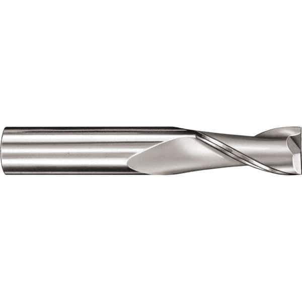 SGS - 16mm, 26mm LOC, 16mm Shank Diam, 92mm OAL, 2 Flute, Solid Carbide Square End Mill - Single End, TiCN Finish, Spiral Flute, 30° Helix, Centercutting, Right Hand Cut, Right Hand Flute, Series 52M - Exact Tool & Supply