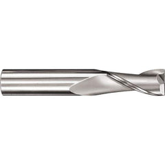 SGS - 16mm, 26mm LOC, 16mm Shank Diam, 92mm OAL, 2 Flute, Solid Carbide Square End Mill - Single End, TiCN Finish, Spiral Flute, 30° Helix, Centercutting, Right Hand Cut, Right Hand Flute, Series 52M - Exact Tool & Supply