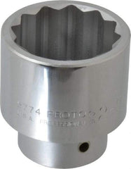 Proto - 2-5/16", 1" Drive, Standard Hand Socket - 12 Points, 3-17/64" OAL, Alloy Steel, Satin Finish - Exact Tool & Supply