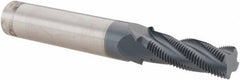 Scientific Cutting Tools - 1/2-28 UNEF, 0.4" Cutting Diam, 4 Flute, Solid Carbide Helical Flute Thread Mill - Internal/External Thread, 1.086" LOC, 3-1/2" OAL, 1/2" Shank Diam - Exact Tool & Supply