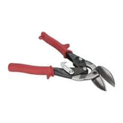 Paramount - 1-1/4" Length of Cut, Left Pattern Offset Aviation Snip - 9-3/4" OAL, Steel Handle, 4047 Molybenum Alloy Steel Blade, 18 AWG Steel Capacity - Exact Tool & Supply
