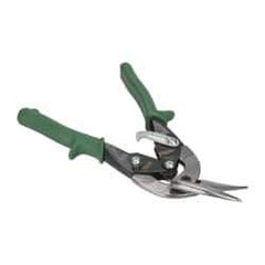 Paramount - 1-1/4" Length of Cut, Right Pattern Offset Aviation Snip - 9-3/4" OAL, Steel Handle, 4047 Molybenum Alloy Steel Blade, 18 AWG Steel Capacity - Exact Tool & Supply