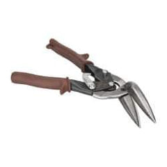 Paramount - 2-3/8" Length of Cut, Straight Pattern Offset Aviation Snip - 10-1/2" OAL, Steel Handle, 4047 Molybenum Alloy Steel Blade, 20 AWG Steel Capacity - Exact Tool & Supply