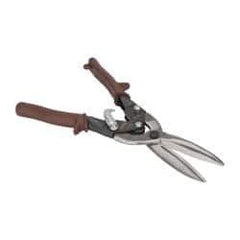 Paramount - 3" Length of Cut, Straight Pattern Aviation Snip - 11-1/2" OAL, Steel Handle, 4047 Molybenum Alloy Steel Blade, 20 AWG Steel Capacity - Exact Tool & Supply