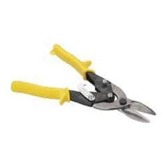 Paramount - 1-1/2" Length of Cut, Straight Pattern Aviation Snip - 9-3/4" OAL, Steel Handle, 4047 Molybenum Alloy Steel Blade, 18 AWG Steel Capacity - Exact Tool & Supply