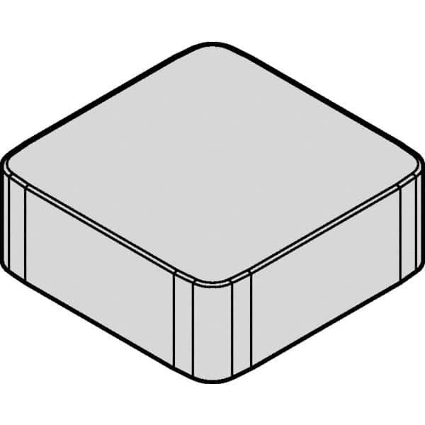 Kennametal - SNXF433 Grade KY3500 Ceramic Milling Insert - Uncoated, 3/64" Corner Radius - Exact Tool & Supply