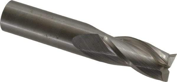OSG - 3/4", 1-1/2" LOC, 3/4" Shank Diam, 4" OAL, 3 Flute, Solid Carbide Square End Mill - Single End, Uncoated, Spiral Flute, 30° Helix, Centercutting, Right Hand Cut, Right Hand Flute, Series 403 - Exact Tool & Supply