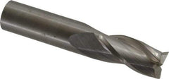 OSG - 3/4", 1-1/2" LOC, 3/4" Shank Diam, 4" OAL, 3 Flute, Solid Carbide Square End Mill - Single End, Uncoated, Spiral Flute, 30° Helix, Centercutting, Right Hand Cut, Right Hand Flute, Series 403 - Exact Tool & Supply