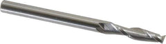 OSG - 4mm, 14mm LOC, 4mm Shank Diam, 51mm OAL, 2 Flute, Solid Carbide Square End Mill - Single End, Uncoated, Spiral Flute, 30° Helix, Centercutting, Right Hand Cut, Right Hand Flute, Series 402 - Exact Tool & Supply