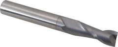 OSG - 5/16", 13/16" LOC, 5/16" Shank Diam, 2-1/2" OAL, 2 Flute, Solid Carbide Square End Mill - Single End, TiCN Finish, Spiral Flute, 30° Helix, Centercutting, Right Hand Cut, Right Hand Flute, Series 402 - Exact Tool & Supply