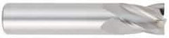 OSG - 6mm, 12mm LOC, 6mm Shank Diam, 51mm OAL, 4 Flute, Solid Carbide Square End Mill - Single End, Uncoated, Spiral Flute, 30° Helix, Centercutting, Right Hand Cut, Right Hand Flute, Series 414 - Exact Tool & Supply