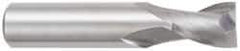 OSG - 5/16", 1/2" LOC, 5/16" Shank Diam, 2" OAL, 2 Flute, Solid Carbide Square End Mill - Single End, TiAlN Finish, Spiral Flute, 30° Helix, Centercutting, Right Hand Cut, Right Hand Flute, Series 412 - Exact Tool & Supply