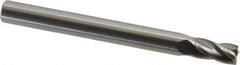 OSG - 4.5mm, 9mm LOC, 5mm Shank Diam, 51mm OAL, 4 Flute, Solid Carbide Square End Mill - Single End, Uncoated, Spiral Flute, 30° Helix, Centercutting, Right Hand Cut, Right Hand Flute, Series 414 - Exact Tool & Supply