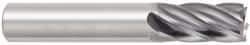 OSG - 5/16", 13/16" LOC, 5/16" Shank Diam, 2-1/2" OAL, 6 Flute, Solid Carbide Square End Mill - Single End, Uncoated, Spiral Flute, 30° Helix, Centercutting, Right Hand Cut, Right Hand Flute, Series 461 - Exact Tool & Supply