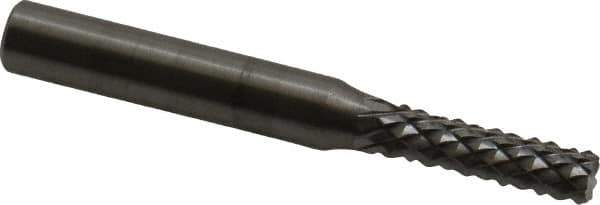 OSG - 3/16" Diam, 5/8" LOC, Burr End, Solid Carbide Diamond Pattern Router Bit - Right Hand Cut, 2" OAL, 1/4" Shank Diam, Use on Fiberglass - Exact Tool & Supply