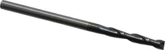 OSG - 1/8", 3/4" LOC, 1/8" Shank Diam, 2-1/4" OAL, 2 Flute, Solid Carbide Square End Mill - Single End, TiAlN Finish, Spiral Flute, 30° Helix, Centercutting, Right Hand Cut, Right Hand Flute, Series 462 - Exact Tool & Supply