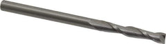 OSG - 5mm, 32mm LOC, 5mm Shank Diam, 76mm OAL, 2 Flute, Solid Carbide Square End Mill - Single End, Uncoated, Spiral Flute, 30° Helix, Centercutting, Right Hand Cut, Right Hand Flute, Series 482 - Exact Tool & Supply