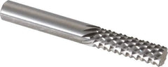 OSG - 1/4" Diam, 3/4" LOC, Plain End, Solid Carbide Diamond Pattern Router Bit - Right Hand Cut, 2" OAL, 1/4" Shank Diam, Use on Fiberglass - Exact Tool & Supply