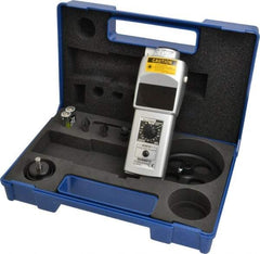 SHIMPO - Accurate up to 0.006 +/- 1% Digit (6 RPM Max) (25,000 to 99,999 RPM), 1 RPM Resolution, Contact and Noncontact Tachometer - 6.5945 Inch Long x 2.3622 Inch Wide x 1.811 Inch Meter Thick, 6 to 99,999 RPM Measurement - Exact Tool & Supply