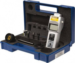 SHIMPO - Accurate up to 0.006 +/- 1% Digit (6 RPM Max) (25,000 to 99,999 RPM), 1 RPM Resolution, Contact and Noncontact Tachometer - 6.5945 Inch Long x 2.3622 Inch Wide x 1.811 Inch Meter Thick, 6 to 99,999 RPM Measurement - Exact Tool & Supply