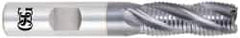 OSG - 1-1/4" Diam, Fine Pitch, 4" LOC, 6 Flute Cobalt Roughing Square End Mill - TiCN Finish, 6-1/2" OAL, 1-1/4" Shank Diam, Single End, 30° Helix - Exact Tool & Supply