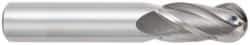 OSG - 1" Diam, 2-1/4" LOC, 4 Flute Solid Carbide Ball End Mill - TiCN Finish, Single End, 5" OAL, 1" Shank Diam, Spiral Flute - Exact Tool & Supply