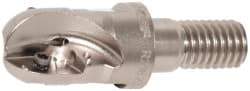 Seco - 1/2" Cut Diam, 0.43" Max Depth of Cut, 0.9" OAL, Indexable Ball Nose End Mill - M08 Modular Connection, R218.20 Toolholder, 218.20-0.250.R Insert - Exact Tool & Supply