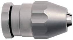 Accupro - 3/8-24, 0.3 to 3.18mm Capacity, Threaded Mount Stainless Steel Drill Chuck - Keyless, 26.5mm Sleeve Diam, 44.5mm Open Length - Exact Tool & Supply