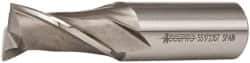 Accupro - 1", 1-5/8" LOC, 1" Shank Diam, 4-1/8" OAL, 2 Flute, Powdered Metal Square End Mill - Single End, Uncoated, Spiral Flute, 30° Helix, Centercutting, Right Hand Cut, Right Hand Flute - Exact Tool & Supply