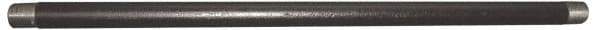 Value Collection - Schedule 80, 1/4" Diam x 72" Long Black Pipe Nipple - Threaded - Exact Tool & Supply