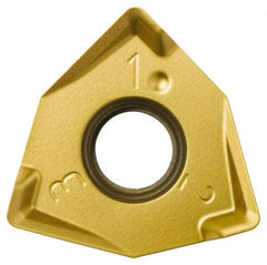 Seco - XNEX080616 MD15 Grade T350M Carbide Milling Insert - TiCN/Al2O3 Finish, 1/4" Thick, 0.491" Inscribed Circle, 1/16" Corner Radius - Exact Tool & Supply