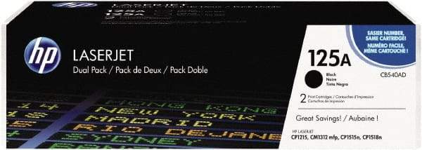 Hewlett-Packard - Black Toner Cartridge - Use with HP Color LaserJet CM1312nfi mfp, CP1215, CP1515n, CP1518ni - Exact Tool & Supply