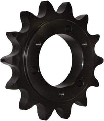U.S. Tsubaki - 18 Teeth, 1/2" Chain Pitch, Chain Size 40, QD Sprocket - 1-1/4" Bore Diam, 3.14" Outside Diam - Exact Tool & Supply