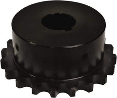 U.S. Tsubaki - 2-1/4" Bore Diam Finished Bore Roller Chain Coupling - 4.561" Coupling OD - Exact Tool & Supply