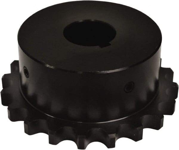 U.S. Tsubaki - 1" Bore Diam Finished Bore Roller Chain Coupling - 3.789" Coupling OD - Exact Tool & Supply
