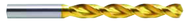 W Dia. - Powdered Metal Parabolic Jobber Drill-130° Point-TiN - Exact Tool & Supply