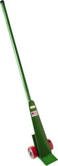 Fairbanks - 4,600 Lbs. Load Limit 6 Ft. Long Pry Bar Lever Dolly - 6 Inches Wide x 3.5 Inch Deep Nose, Oak Wood Handle, Polyurethane Mold on to Cast Center Wheels - Exact Tool & Supply