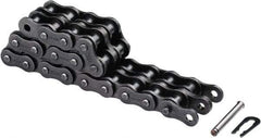 U.S. Tsubaki - 5/8" Pitch, ANSI 50, Solid Roller Chain - Chain No. 50, 8,240 Lb. Capacity, 0.4" Roller Diam, 3/8" Roller Width - Exact Tool & Supply