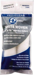 Premier Paint Roller - 3/8" Nap, 4" Wide Paint Mini Roller Covers - Semi-Smooth Texture, Woven - Exact Tool & Supply
